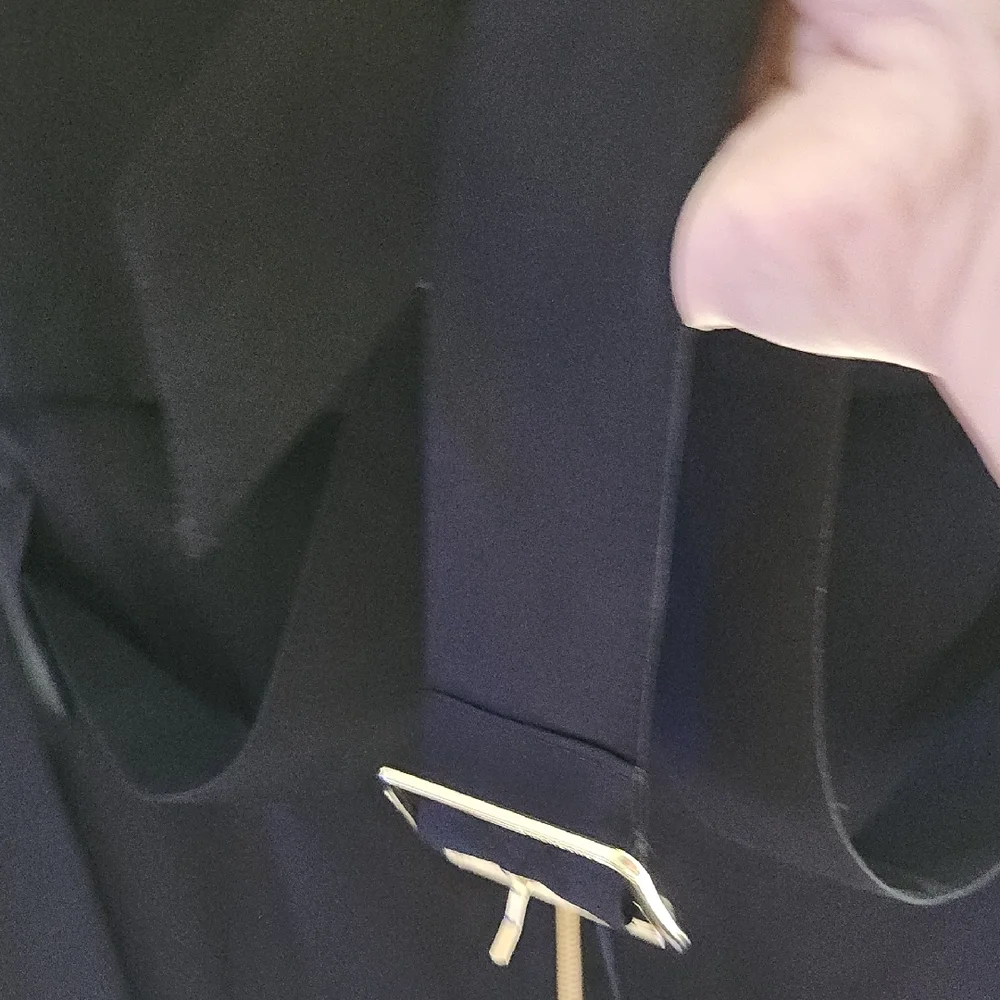 Cole Haan Vince Black Trench Coat for Women - Picture 5 of 8